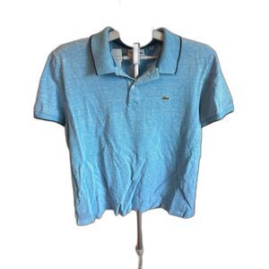 VNT Lacoste Blue Polo Shirt Mens XL Short Sleeve Casual Comfortable Golf